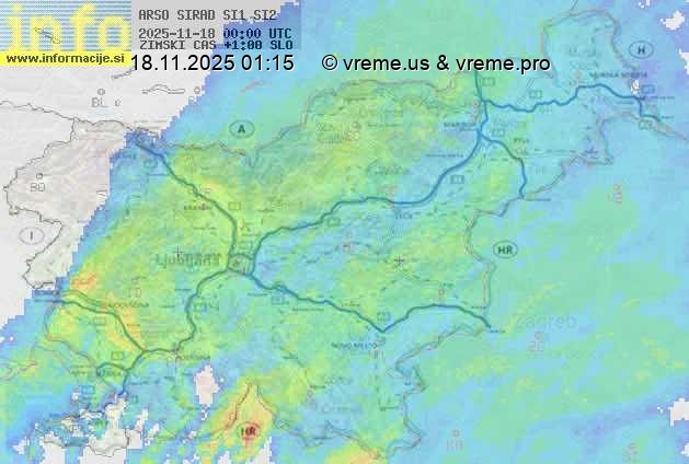 Radarska karta padavin