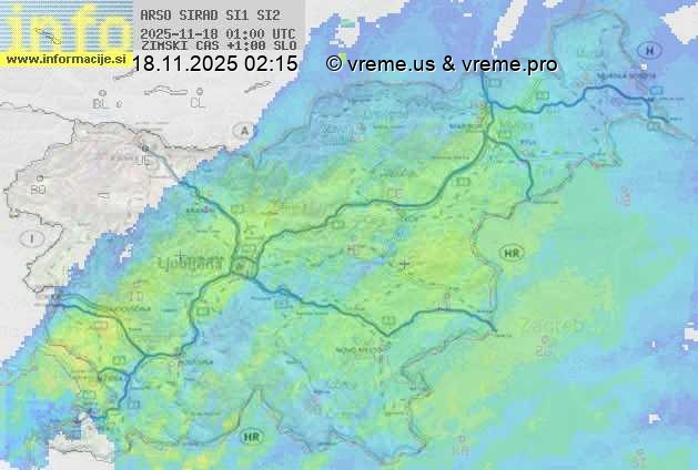 Radarska karta padavin