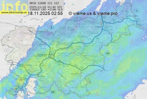 Radarska karta padavin