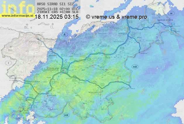 Radarska karta padavin