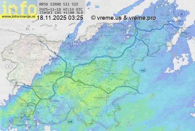 Radarska karta padavin