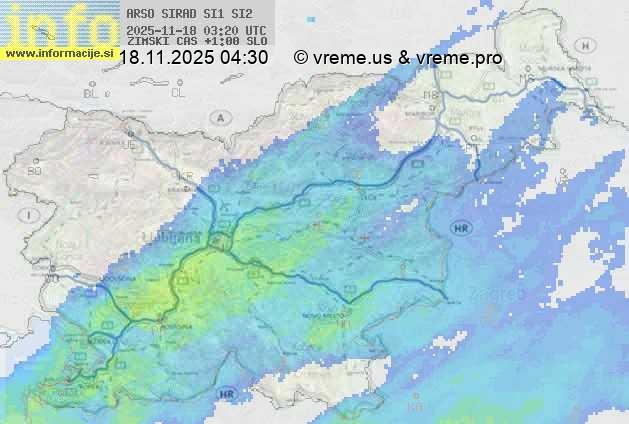 Radarska karta padavin