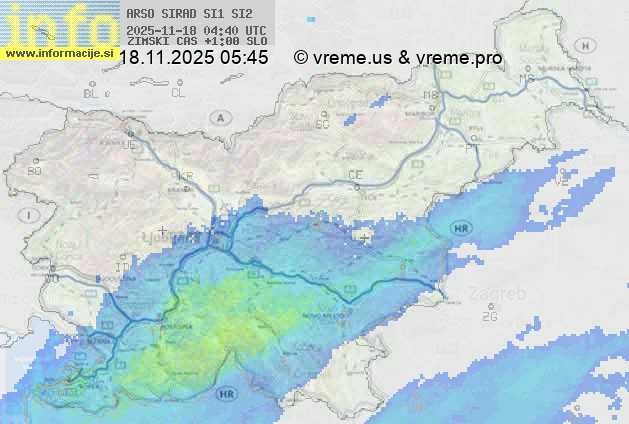 Radarska karta padavin