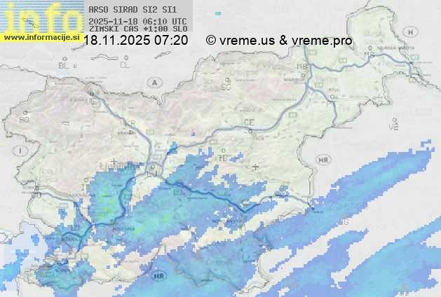 Radarska karta padavin