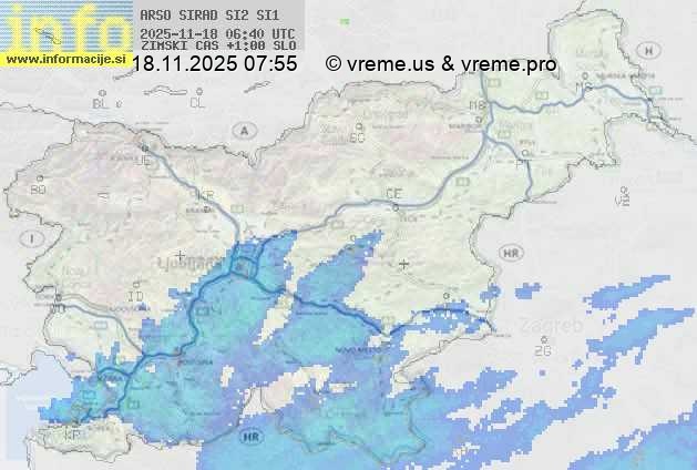 Radarska karta padavin