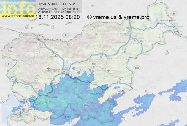 Radarska karta padavin