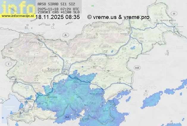 Radarska karta padavin