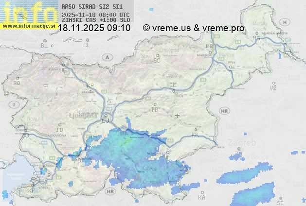 Radarska karta padavin