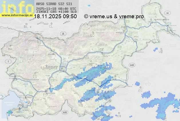 Radarska karta padavin