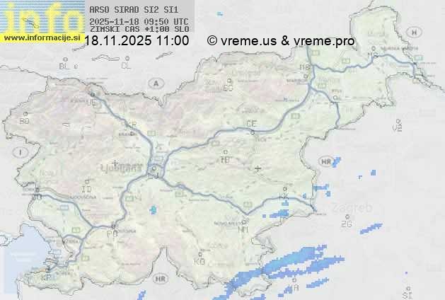 Radarska karta padavin