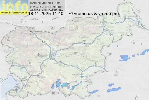 Radarska karta padavin