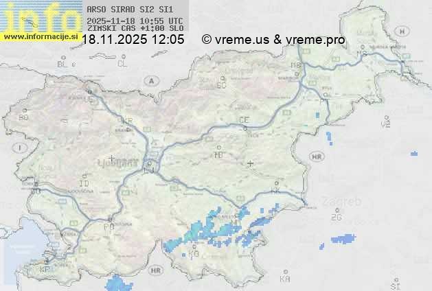 Radarska karta padavin