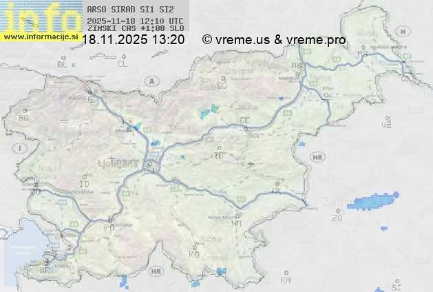 Radarska karta padavin