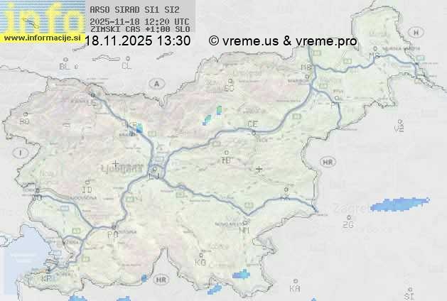 Radarska karta padavin