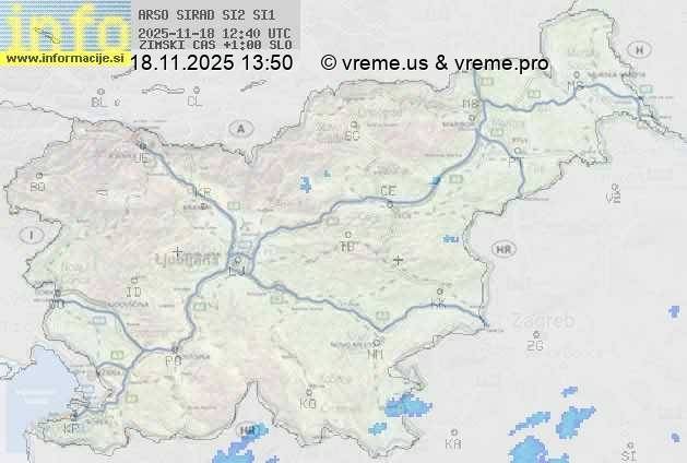 Radarska karta padavin