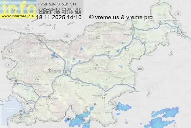 Radarska karta padavin