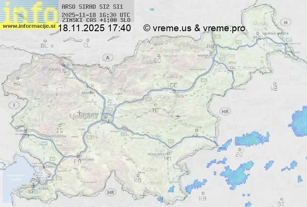 Radarska karta padavin