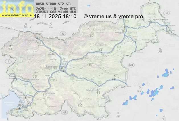 Radarska karta padavin