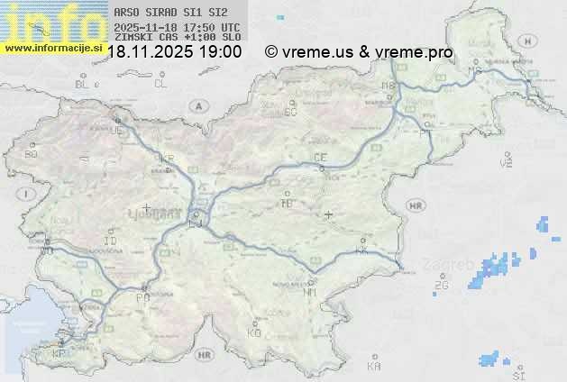 Radarska karta padavin