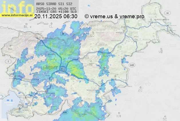 Radarska karta padavin