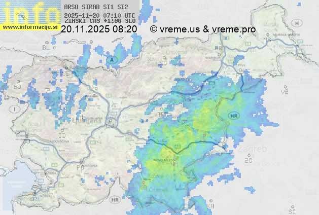 Radarska karta padavin