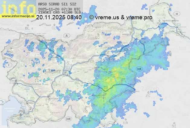 Radarska karta padavin