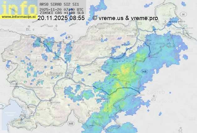 Radarska karta padavin