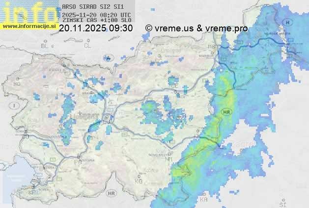 Radarska karta padavin