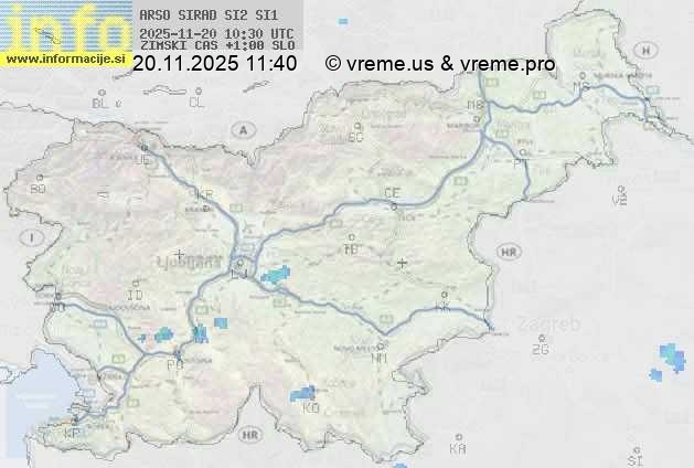 Radarska karta padavin