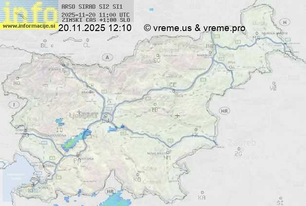 Radarska karta padavin