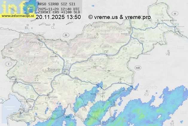 Radarska karta padavin