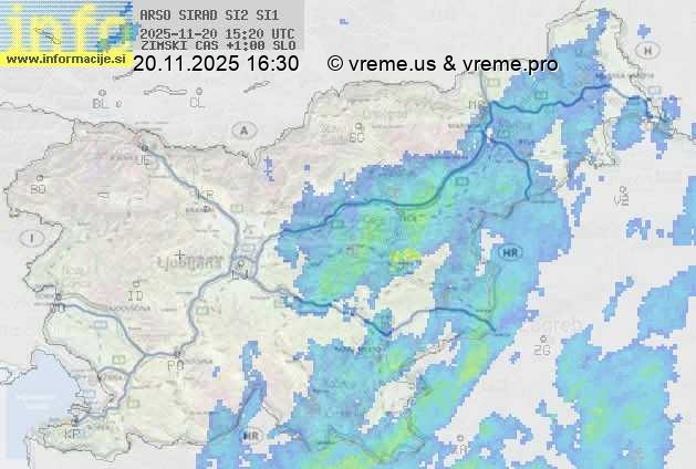 Radarska karta padavin