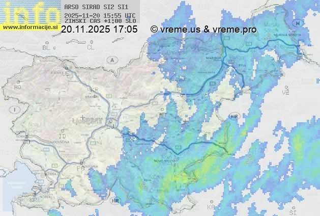 Radarska karta padavin