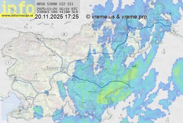 Radarska karta padavin