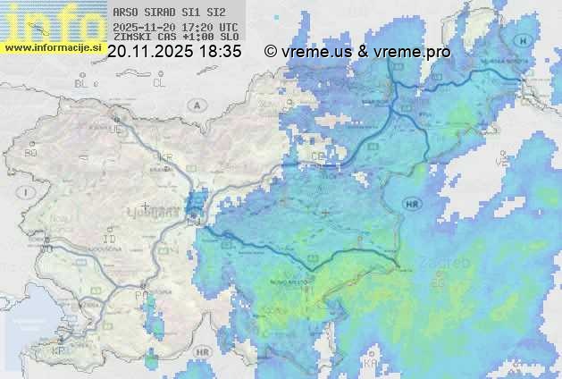 Radarska karta padavin