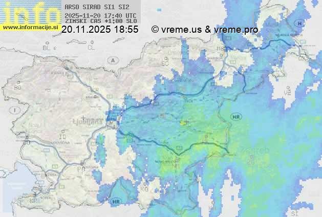 Radarska karta padavin