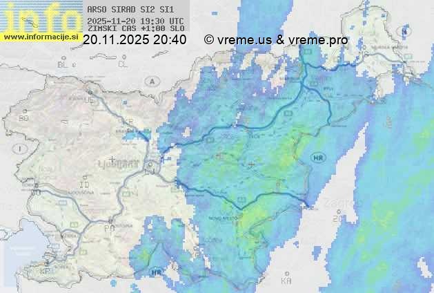 Radarska karta padavin