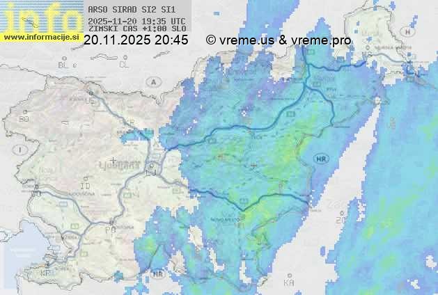 Radarska karta padavin