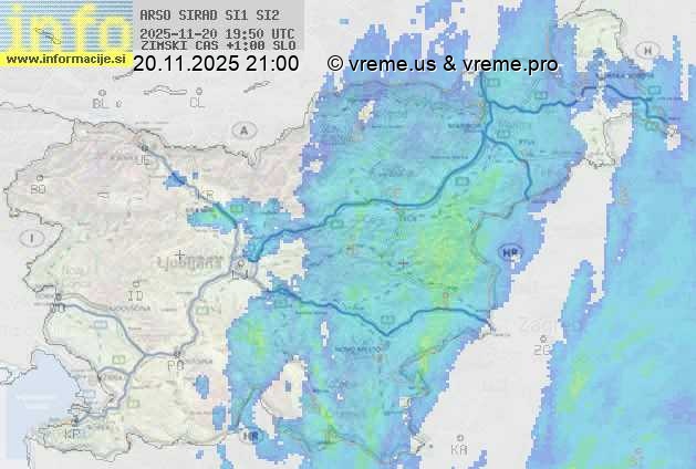 Radarska karta padavin