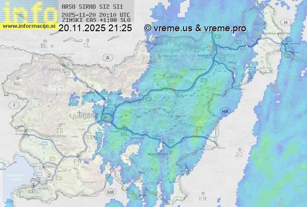 Radarska karta padavin