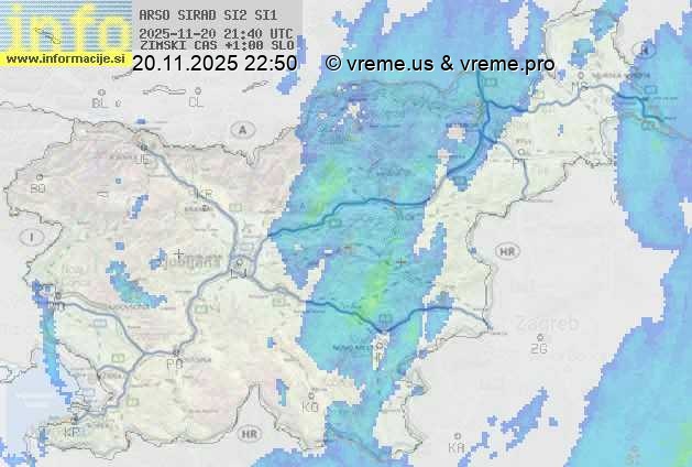 Radarska karta padavin