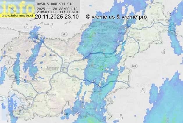 Radarska karta padavin