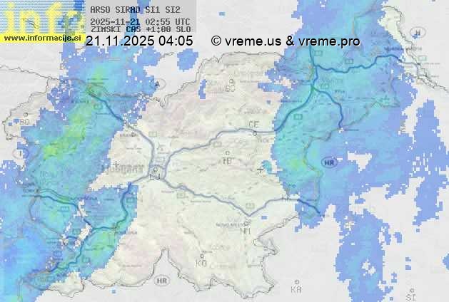 Radarska karta padavin