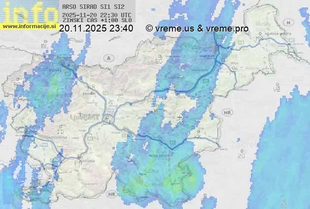 Radarska karta padavin