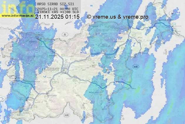 Radarska karta padavin