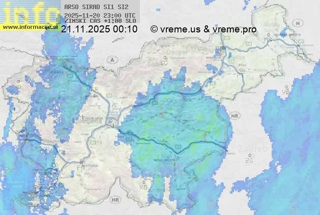 Radarska karta padavin