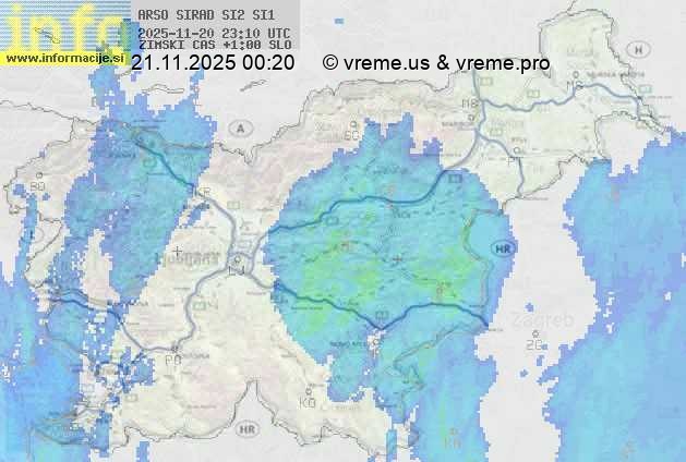 Radarska karta padavin