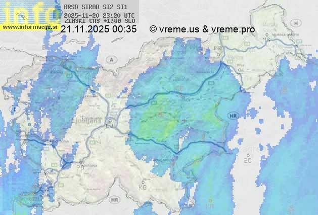 Radarska karta padavin