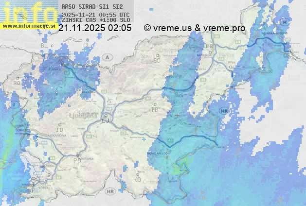 Radarska karta padavin