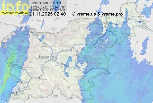 Radarska karta padavin
